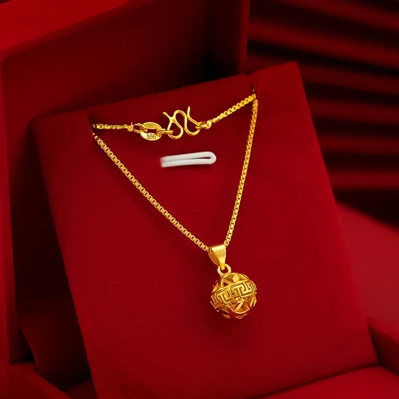 EternaGold  Fashion - Forward 9999 Real 24K Yellow Gold Small Hydrangea Pendant