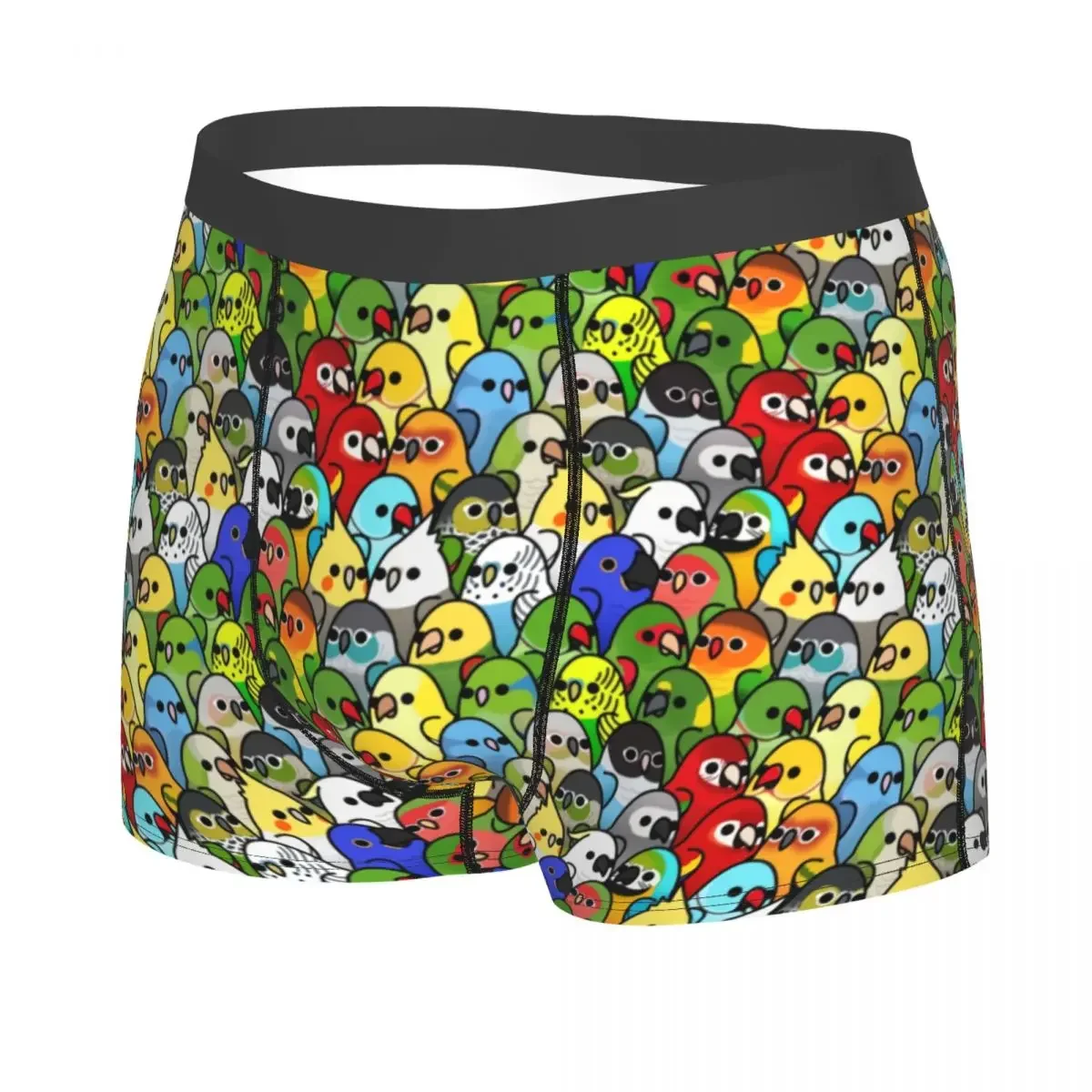 Custom Too Many Birds Squad Classic Pattern Boxer Shorts For Men 3D Printed Underwear Panties Briefs Soft Underpants