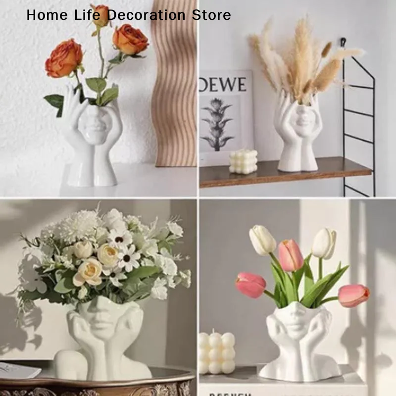 Nordic Style High-End Creative Home Vase, Luxurious Living Room Decorative Bottle Craft Ornament, Flower Pot Makeup Pen Holder