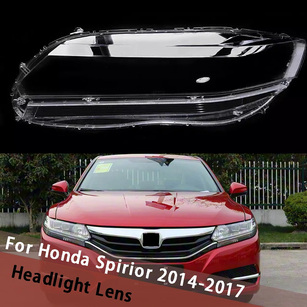 For Honda Spirior 2014 2015 2016 2017 (Clear Edge) Headlamp Cover Transparent Lampshade Housing Lamp Shell Masks Lens Plexiglass