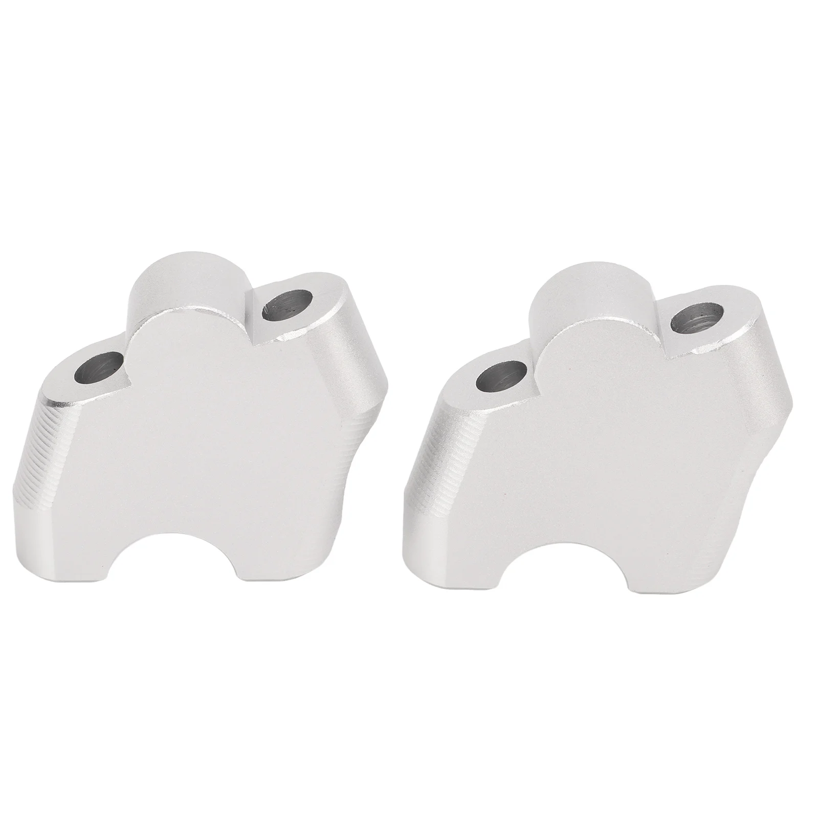 

2PCS Handlebar Riser Clamp Aluminum Alloy Replacement for CB500F CB500X 2013‑2017Silver