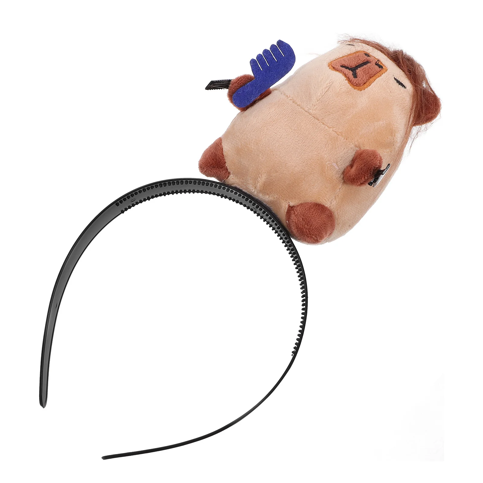 

Capybara Headband Adorable Cartoon Animal Horn Hair Hoop for Party Costume Festival Photo Prop Lightweight Comfortable Chic
