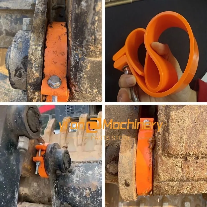 Excavator Dust Ring Horse Head Clamp Type Forklift Sleeve Bucket Shaft Pin Butter Sealing Cover For Sany