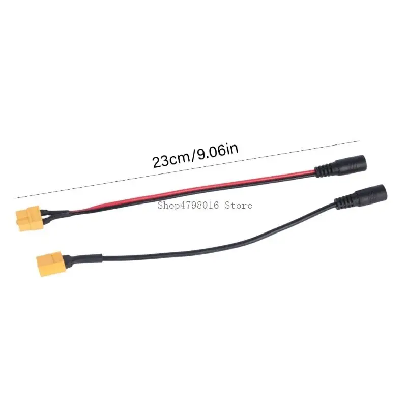 Female End Cable with Battery Side, 23cm Soft Wire for FPV Items, Travel Storage, Spare Drawer Carry, and Repair Pouches