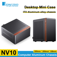 Jonsbo NV10 N10 ITX Mini Desktop Case 3.3mm Aluminum Alloy Shell Computer Chassis PCIe 4.0 Adapter Cable 4.5L Small PC Casing
