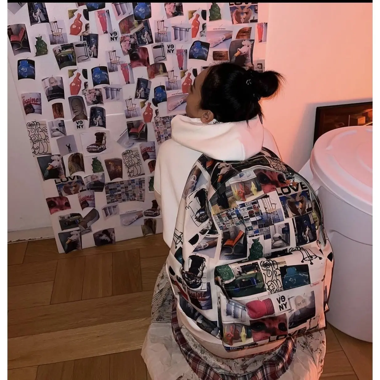 Nylon Backpack Patchwork 2026 Fashion Canual Street Style High-Capacity Backpack Euro-America Style