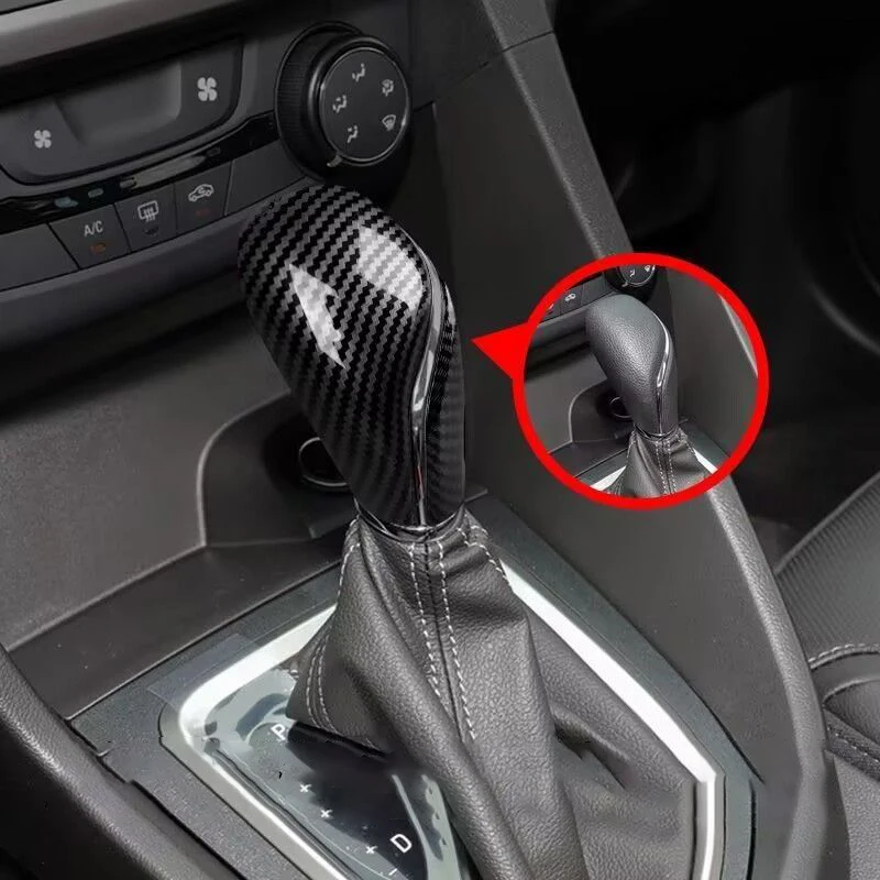 

Carbon Fiber ABS Car Accessories Gear Shift Knob Cover Protector Interior Trim For Buick Excelle GT 2015-2024