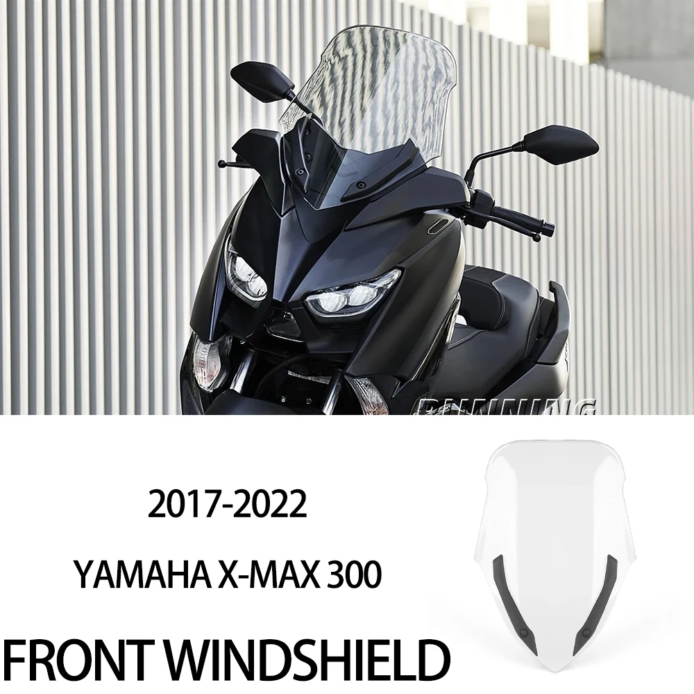

Motorcycle Front Windscreen Windshield Wind Screen Shield Deflector Guard For Yamaha Xmax X-max 300 Xmax300 X-max300 2017-2022