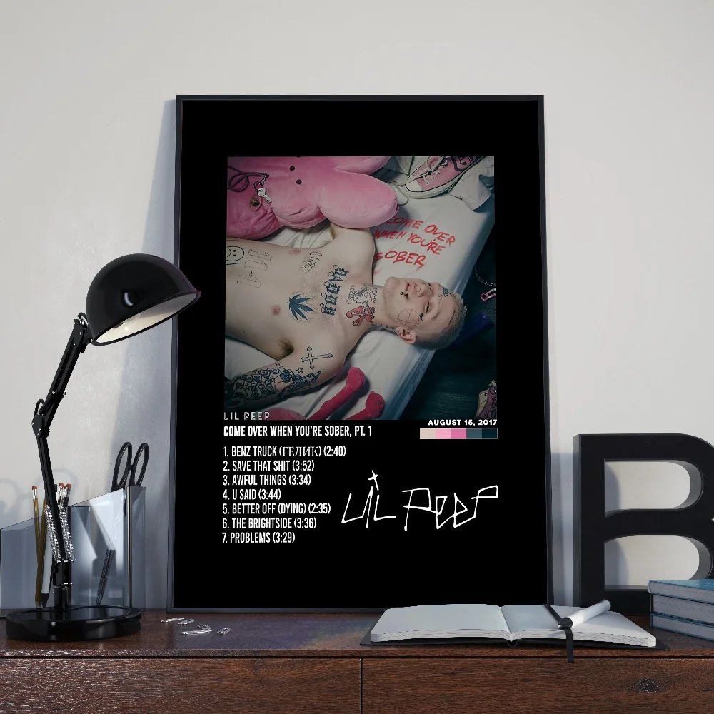 Hip-Hop-Rap-Album Dekoratives Gemälde Retro Amerikanisches Vinylcover Trendige Marke Leinwanddruck Wandbild Raumdekoration – Detail 4