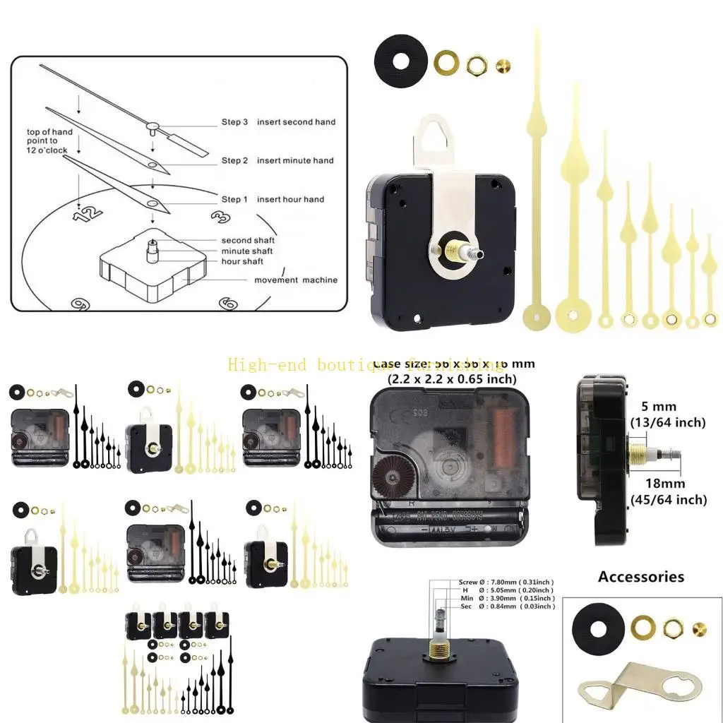L9NB Silents Clock Mechanism Replacement Battery Operated Silents Clocks Repair Kits