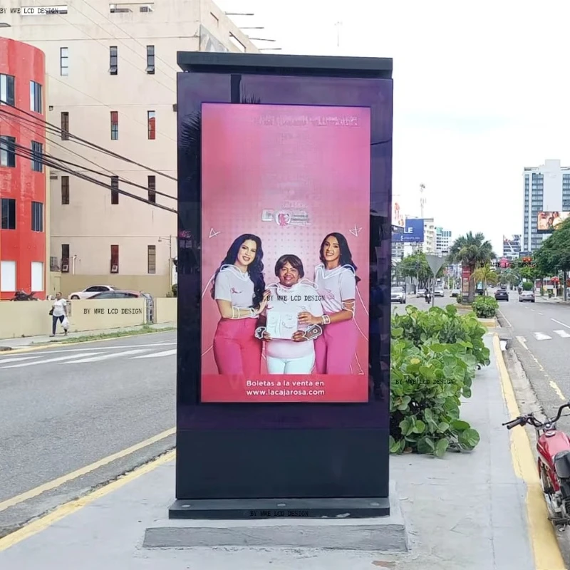 86 Inch Outdoor Sunlight Readable Waterproof Ip65 Monitor Digital Signage Stand Display Screen