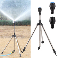 360°Rotary Irrigation Telescopic Support Tripod Sprinkler New Creative Automatic Rotating Sprayer Garden Lawn Watering Sprinkler