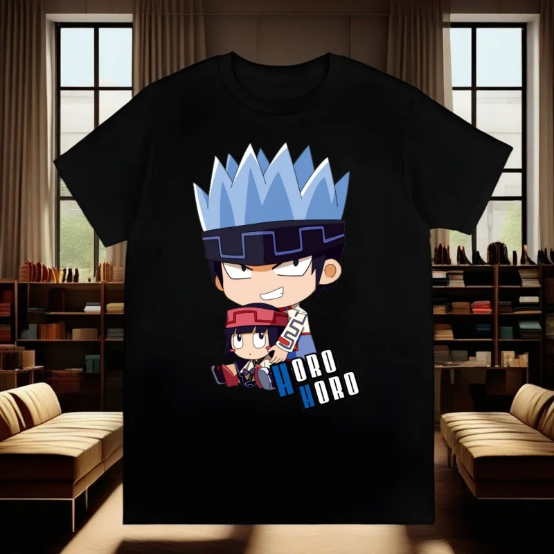 

shaman king Printing Street Style Casual Short Sleeve Men T Shirt O-neck Tshirt Male T-shirt