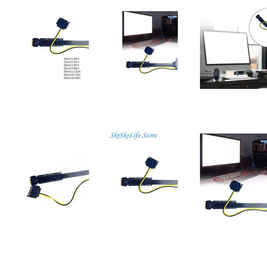 

E65E Advanced M.2 NVMe to U2U3 SSD Adapters Cable Optimized Data Performances
