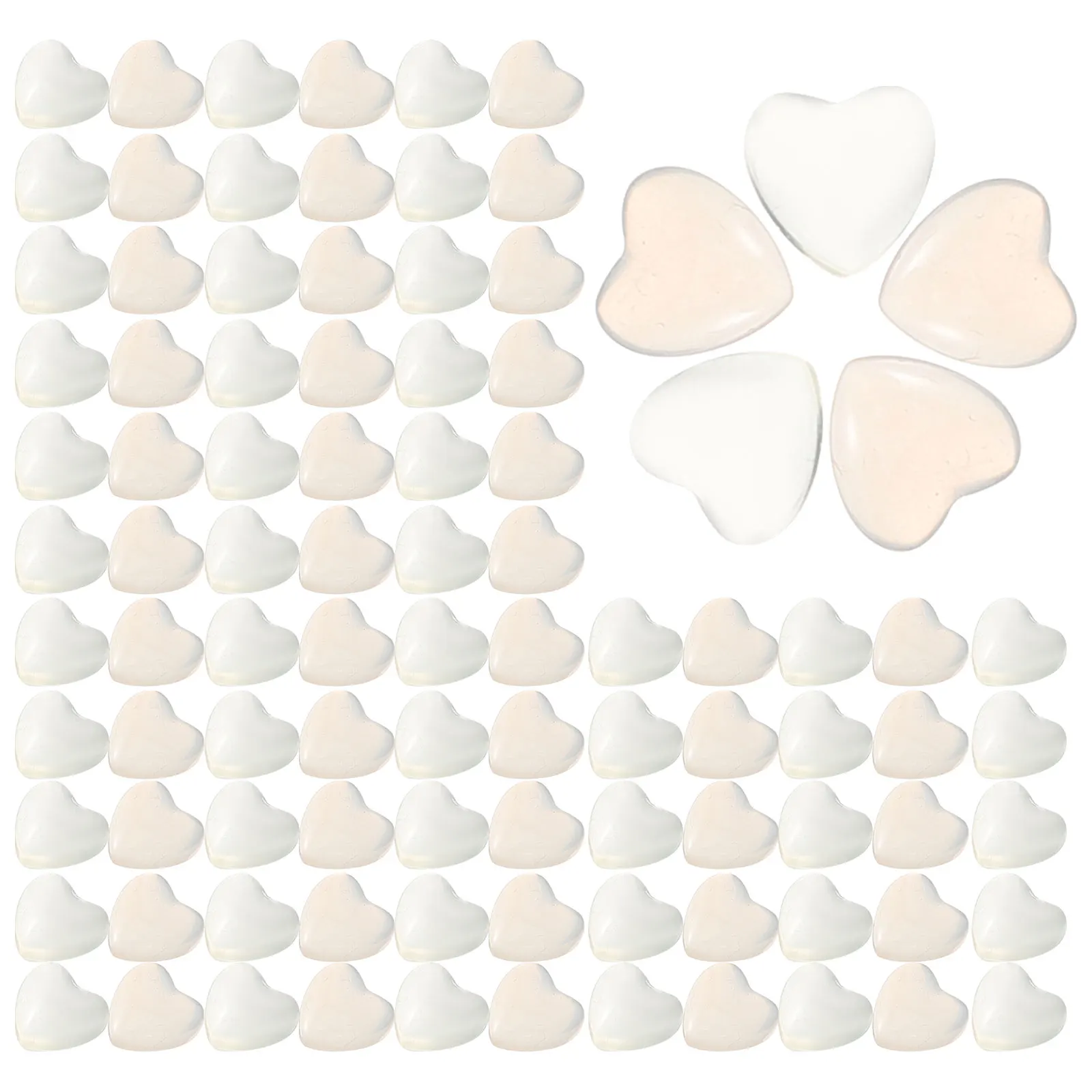 

100Pcs Heart Nail Gems Delicate Design Add Beauty Manicure Art Supplies Women Nail Accessories Manicure Charms