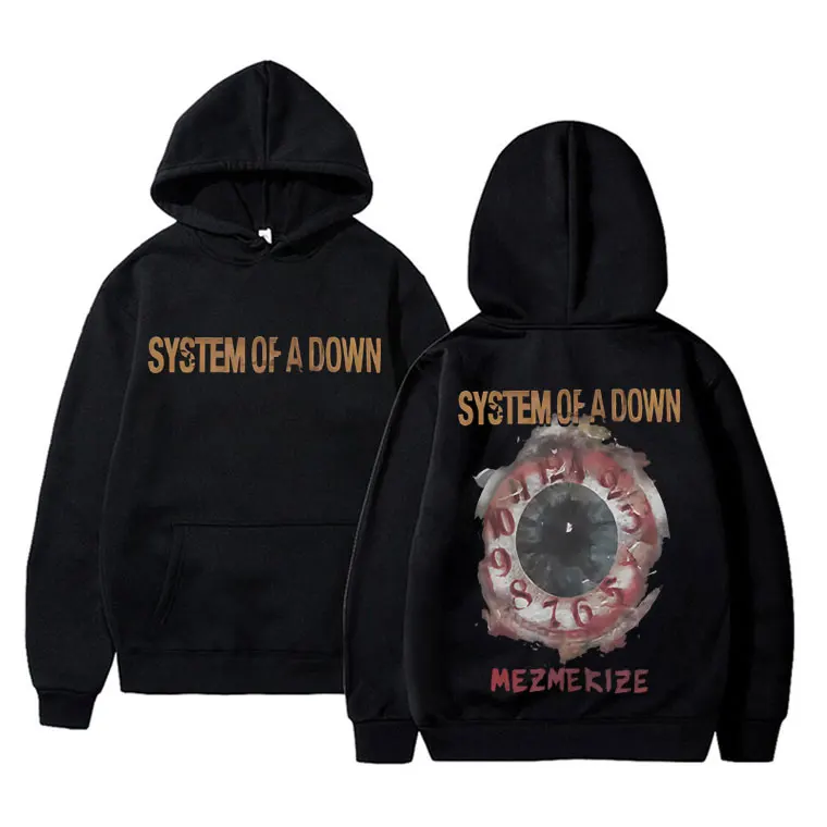 System of A Down Mezmerize Hoodie Men Women Clothing Gothic Rock Oversized Sweatshirt Men's Vintage Alternative Metal Streetwear