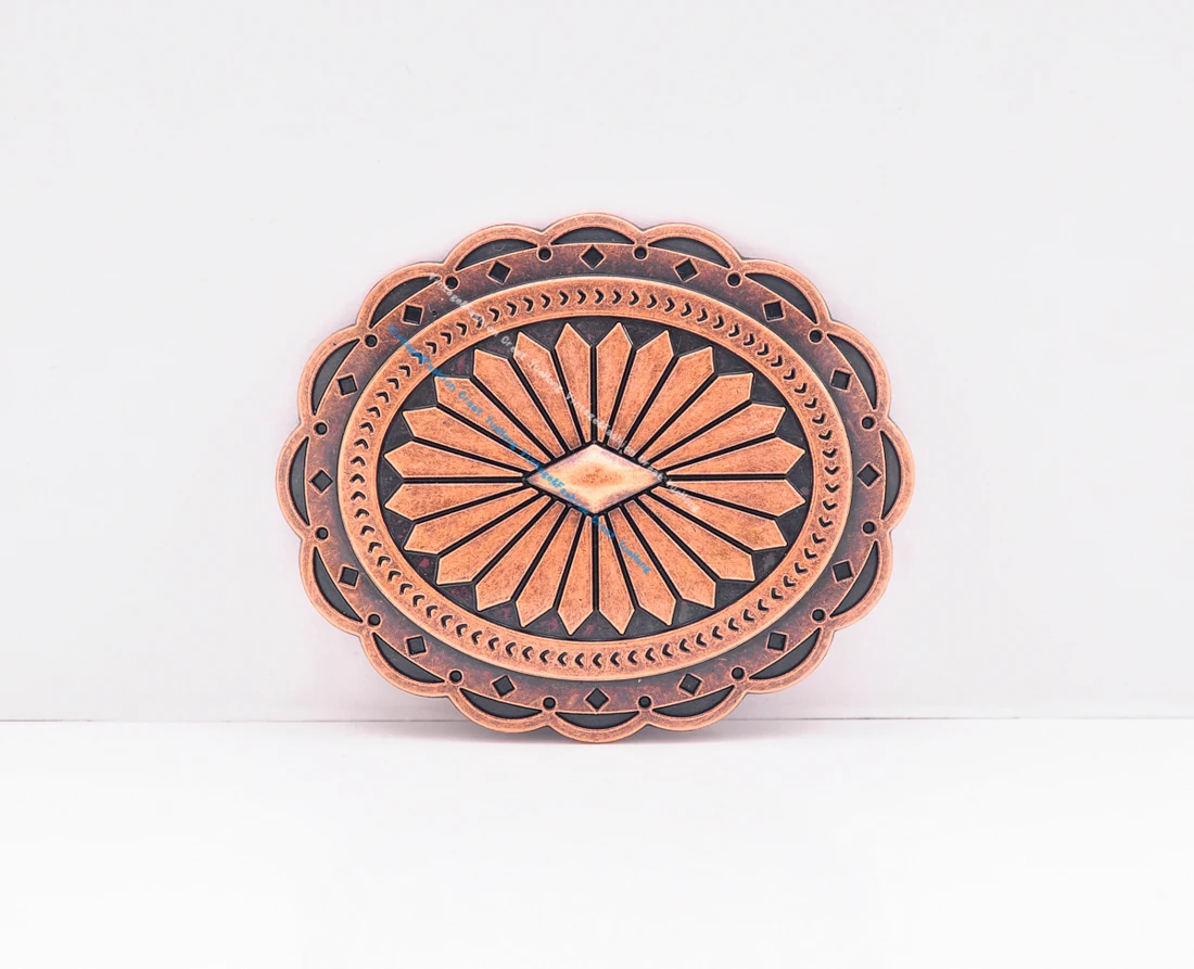 

Внутренняя 25 мм 1 дюйм античная медь племенная цветочная ковбойская пряжка для ремня в стиле вестерн этнический цветок индийский родео кожаная пряжка для ремня