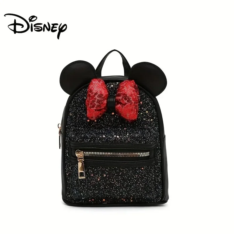 Cute Girl Sequined Bow Big Ear Backpack Large Capacity Fashion Cute Shiny Backpack Multi-color Children's Small Bag Kindergarten