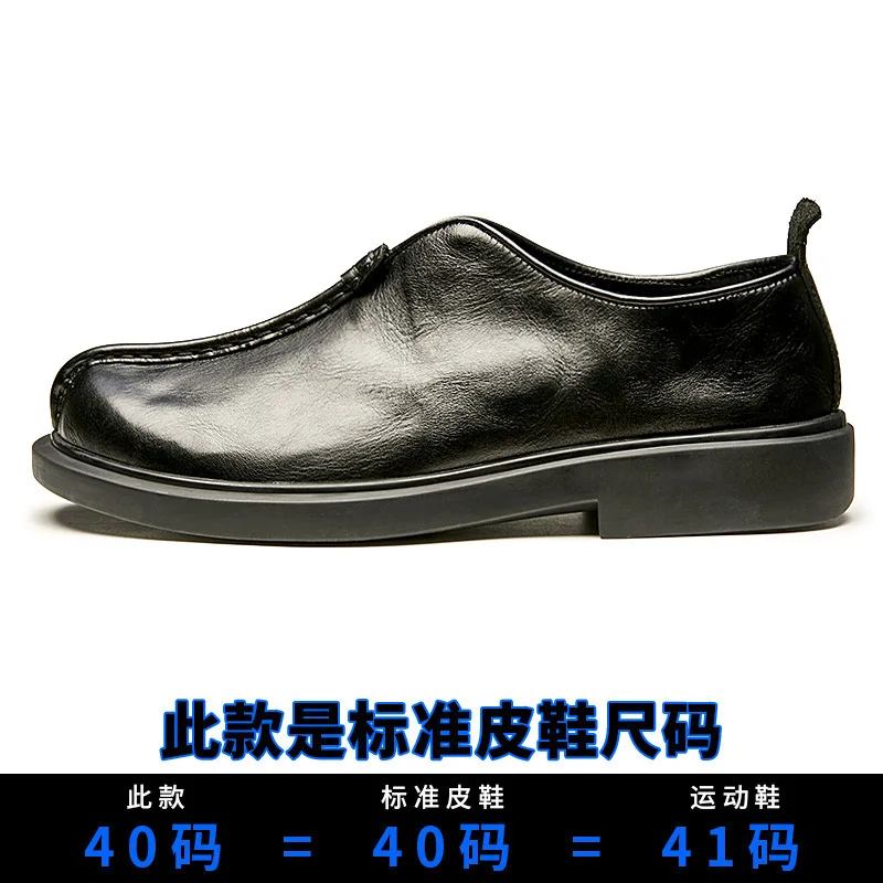 Autumn Winter Cowhide Designer Shoes Autumn Men Dress Shoes High Quality Genuine Leather Shoes Men Business Men Shoes Original