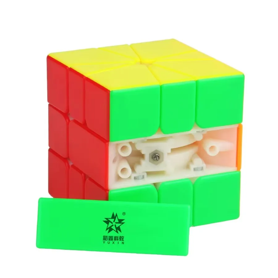 مكعب سحري صغير سحري احترافي للأطفال من Yuxin ، لعبة ألغاز مغناطيسية ، منافسة سلسة ، SQ1 ، 3x3x3