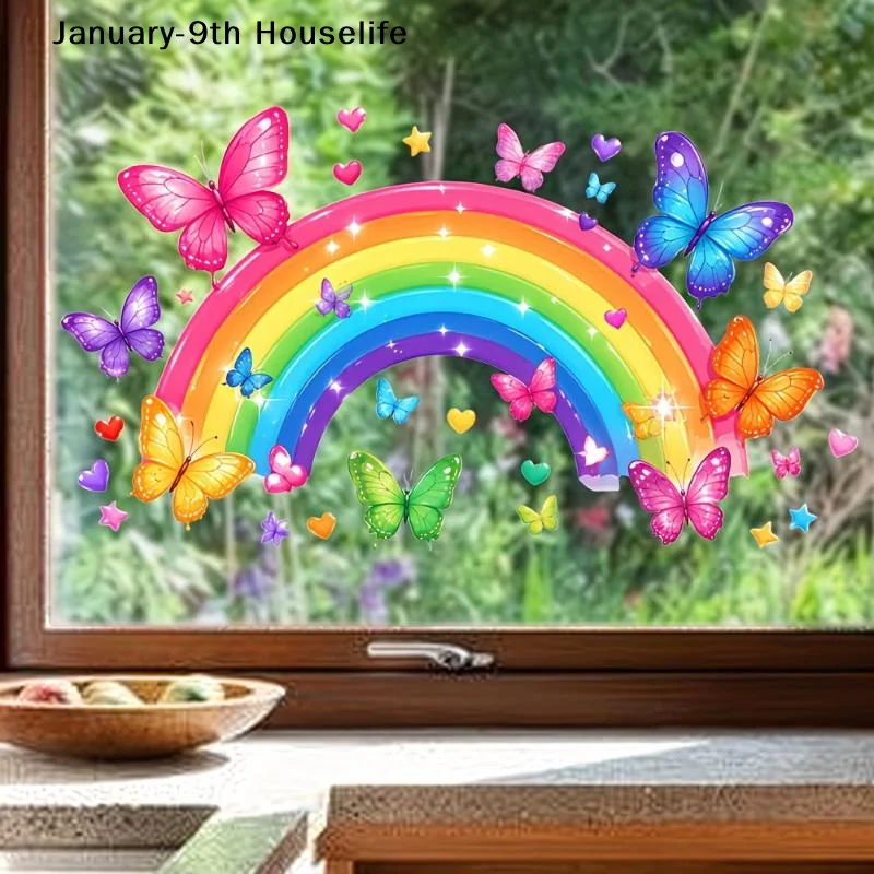 Fresh Floral Pattern Sink Area Background Wall Sticker Bathroom Wall Decoration Self-Adhesive Removable Waterproof Sticker
