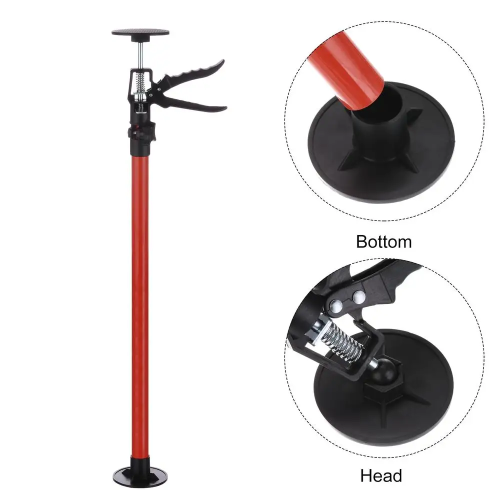 Telescopic Cabinet Jack Support Pole with Rotating Base 220lb Capacity Iron Construction