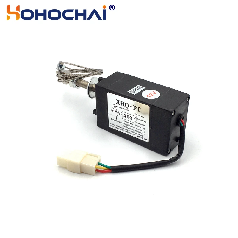 Diesel Engine Generator Flameout Stop Valve XHQ-PT Normally Closed Type 12V 24V Optional, Genset Accessory