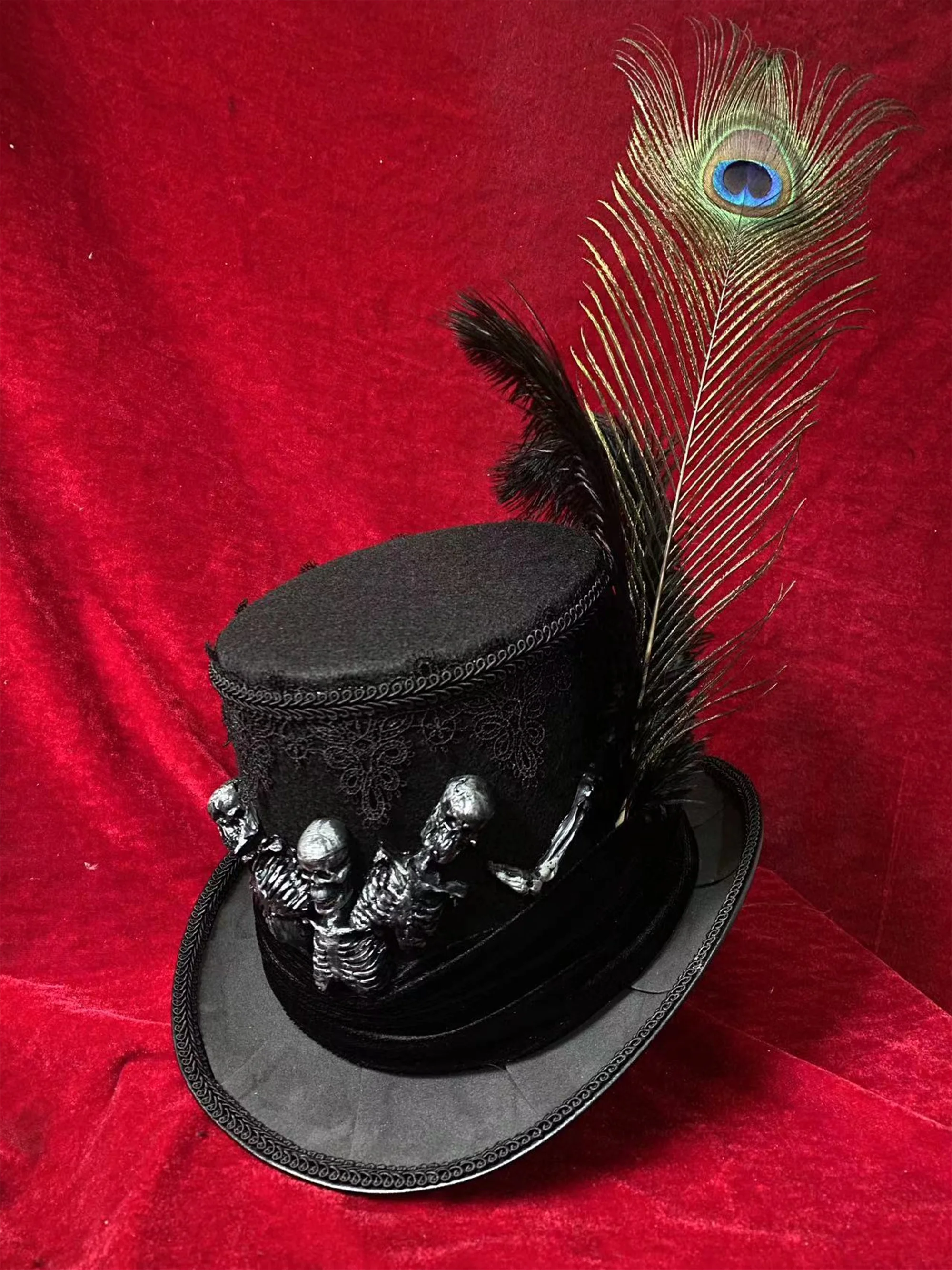 Steampunk Hat, Pirate Hat, Pirate Costume, Cosplay Hat, Halloween, Stage Performance Costume, Photography Bowler Hat