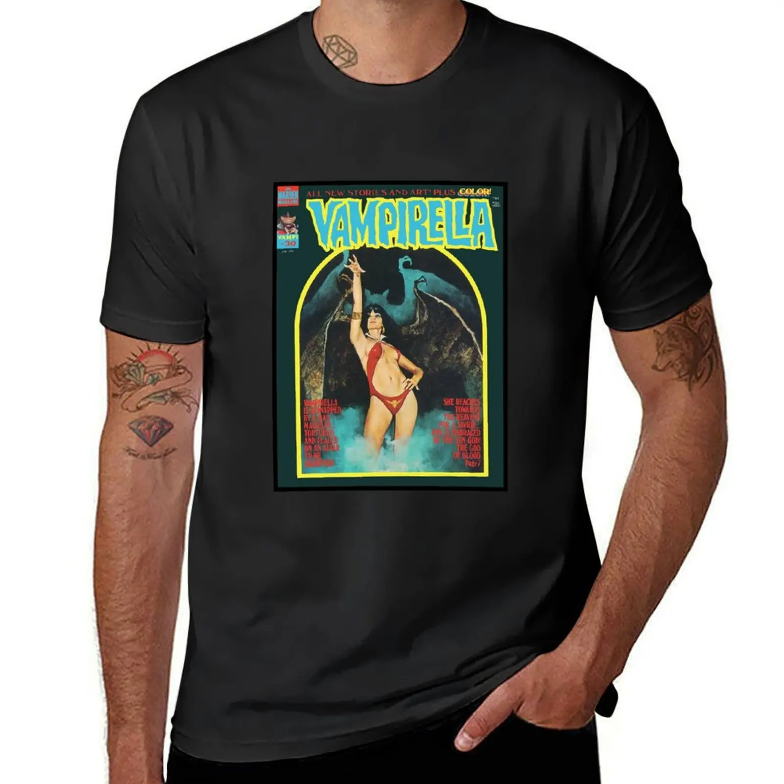 

AND YET ANOTHER GREAT VINTAGE VAMPIRELLA MAGAZINE COVER! #30 T-Shirt sweat hippie clothes cute tops mens workout shirts