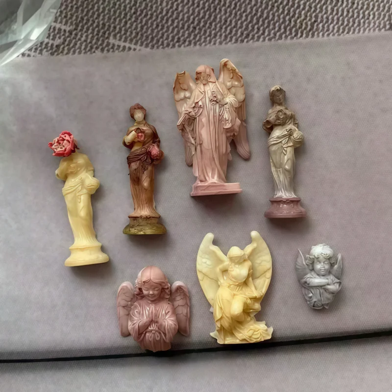 A Nail Art Mold, Cupid Angel European Baroque Three-Dimensional Jewelry, Silicone Nail Art Mold