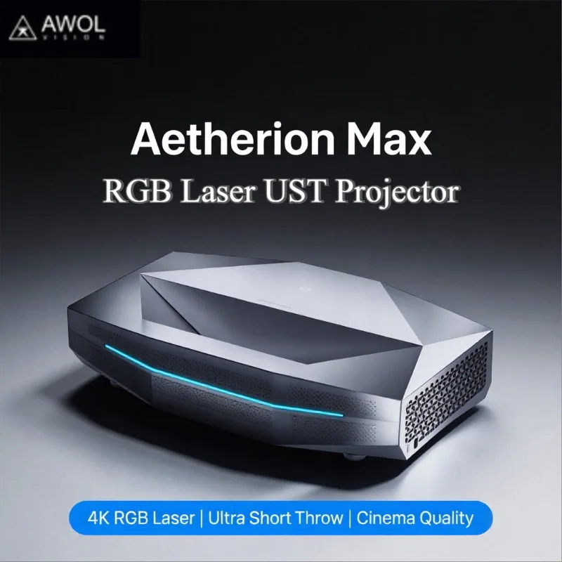 Projecteur AWOL Aetherion MAX UST 3300 ISO Lumen 4K RGB Triple Laser Pur 6000:1 8+128G EMMC Google TV Prise en charge 3D Projecteur Domestique Projecteur AWOL Aetherion MAX UST 3300 ISO Lumen 4K RGB Triple Laser Pur 6000:1 8+128G EMMC Google TV Prise en charge 3D Projecteur Domestique