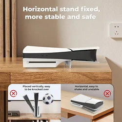 For SONY PS5 ultra-thin console horizontal stand Desktop base fixed support light [special accessories for driving]