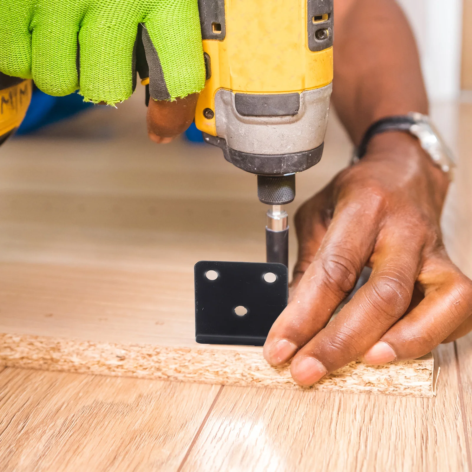 

10Pcs Heavy Duty Metal L Brackets for Shelves Iron Corner Shelf Supports Black Right Angle Brackets Wood Braces