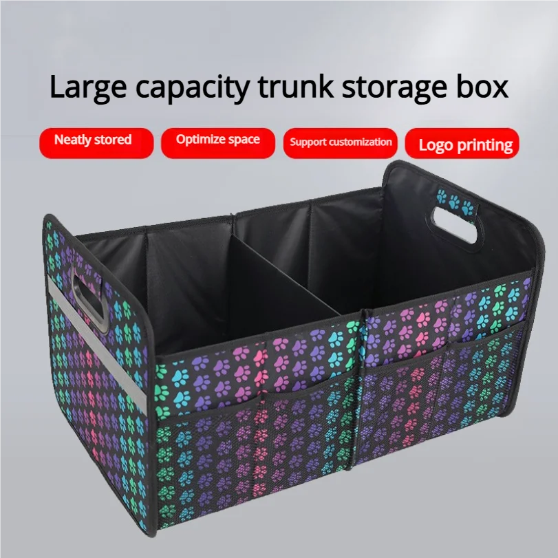 

Car Storage Box Folding Car Organizer Oxford Cloth Large Capacity Trunk Storage Box