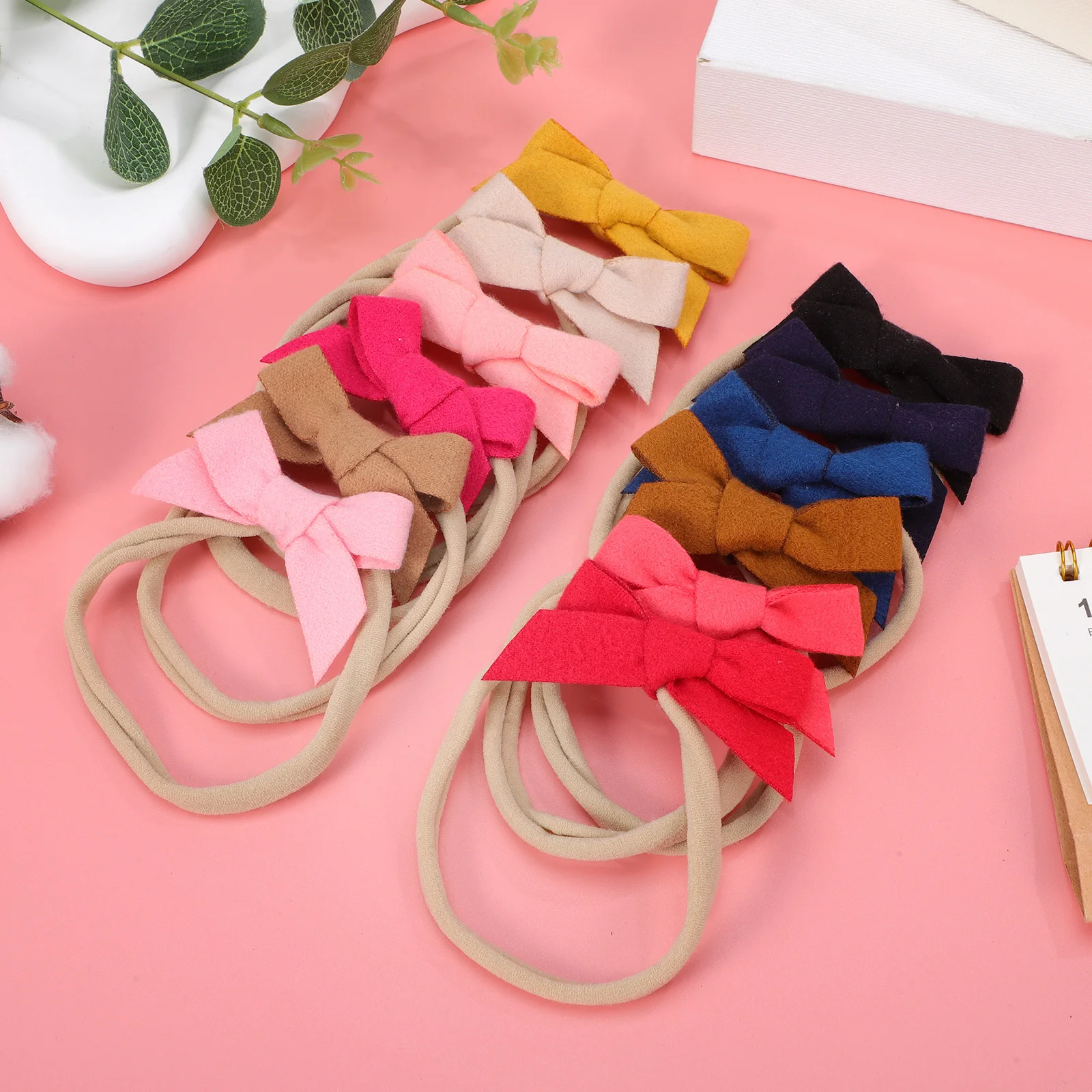 

12Pcs Baby Girl Headbands Elastic Soft Bow Hair Bands Comfortable Stretchy Newborn Infant Toddler Newborn Hair Bows