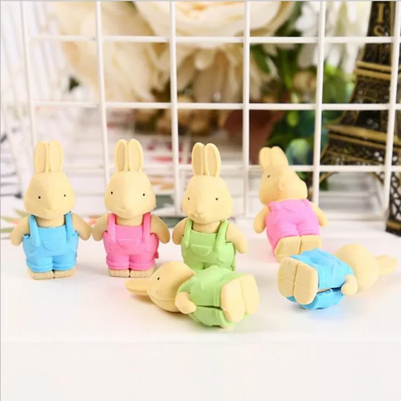 1pcs/pack 3D Cartoon Rubber Is Comfortable Kawaii Stationery Eraser Student Kids Gifts School Supplies