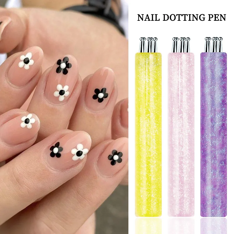 1 قطعة مسمار الفن تصميم تلميح اللوحة رسم نحت التنقيط القلم فلاتفان بطانة الاكريليك هلام UV البولندية أدوات مانيكير #2