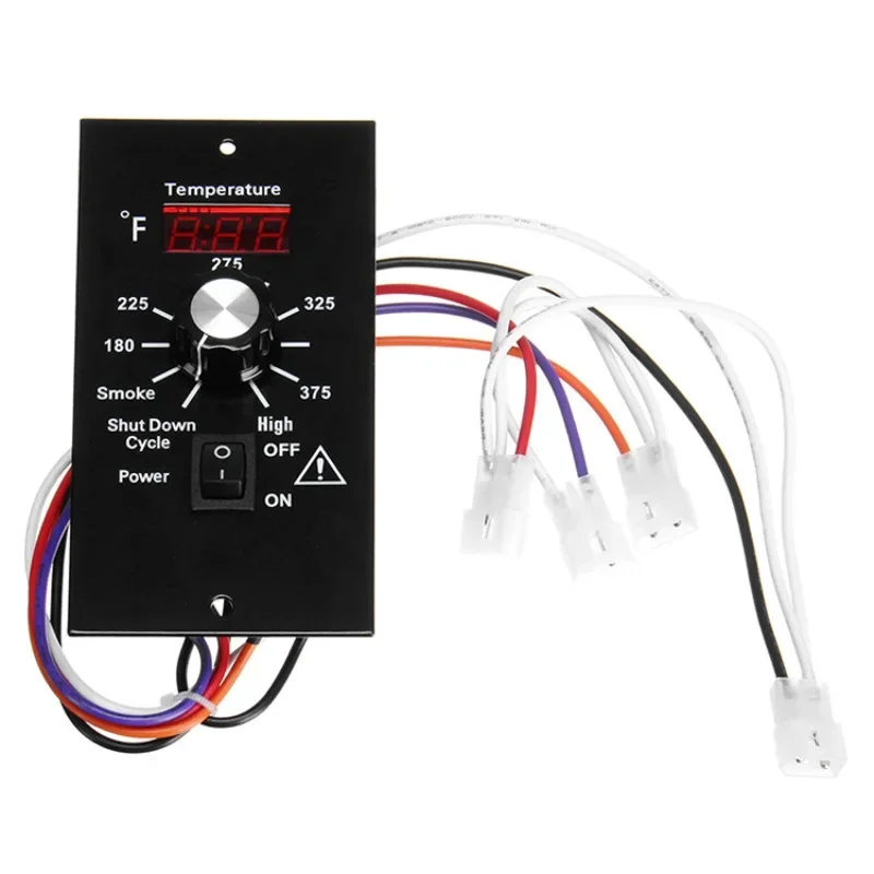 220V 230v 50hz Replacement Digital Temperature Controller With Food Probe For Outdoor Bbq Wood Pellet Grills