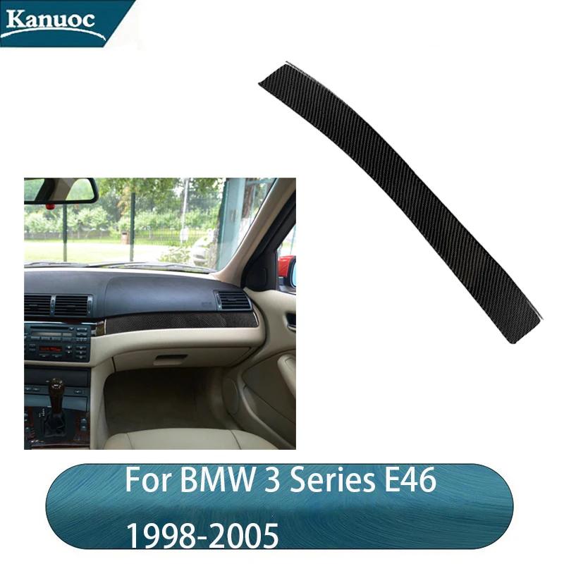 

Carbon Fiber Car Glove Box Panel Stickers For BMW 3 Series E46 1998 1999 2000 2001 2002 2003 2004 2005 Car Interior Accessories