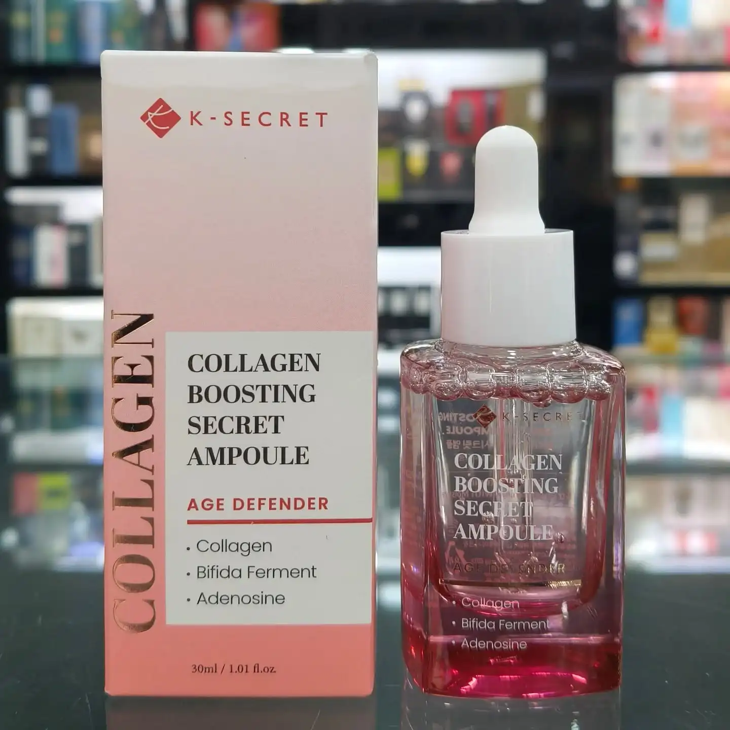 

K-SECRET Collagen Boosting Secret Ampoule Essence, оригинальная корейская укрепляющая эластичная сыворотка против старения, бифида, ферментальная сыворотка