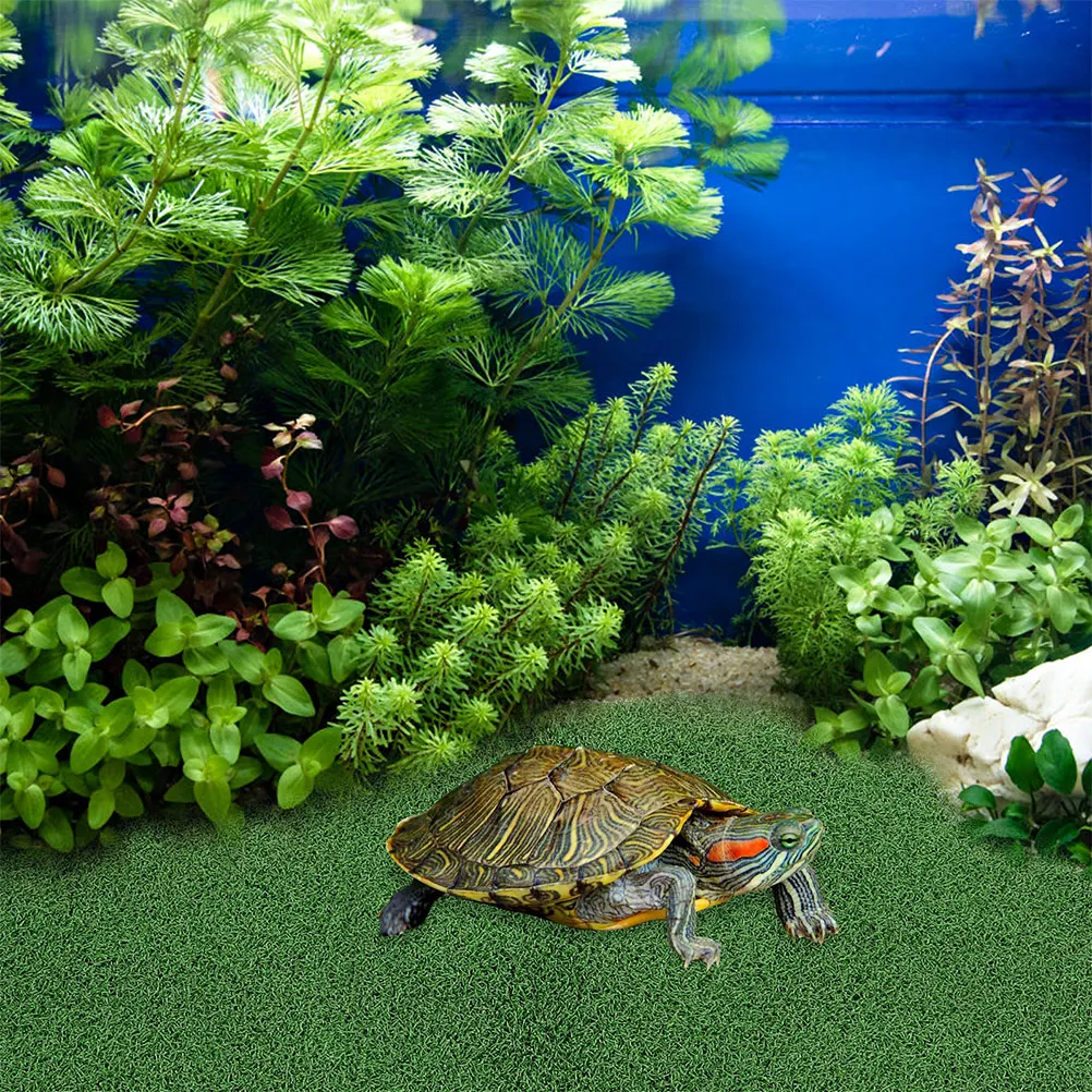 

Simulated Lawn Terrace Mat Pool Abs Aquatic Turtle Tanks Artificial Grass Reptile Ramp Float Basking Pad Aquarium Accessory