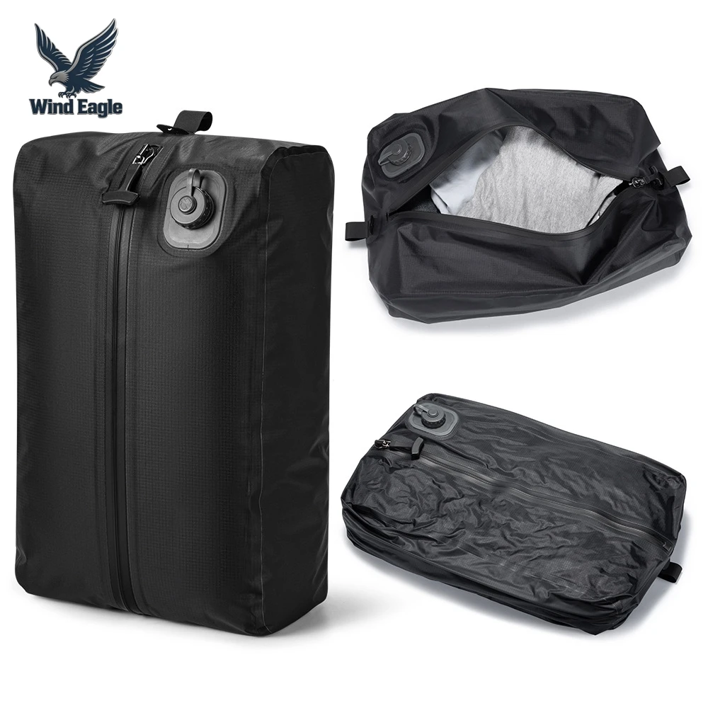 Rechargeable Automatic Electric Pump Vacuum Compression Bag, TPU Waterproof Airtight Travel Storage Bag, Organizer for Clothes