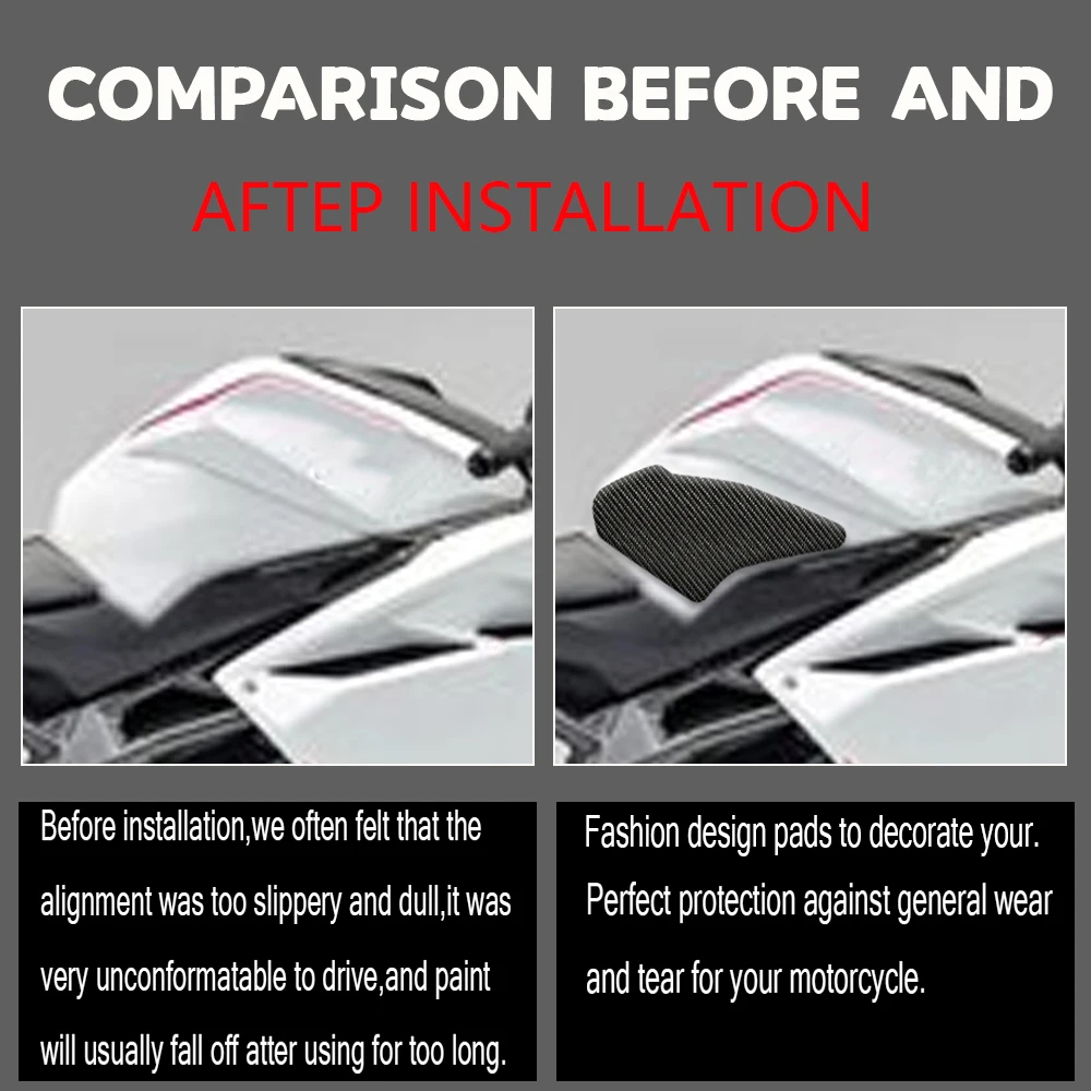 For Honda CBR250RR Tank Traction Side Pad Gas Fuel Knee Grip Decal CBR 250RR 2018 2019 2020 Motorcycle Accessories