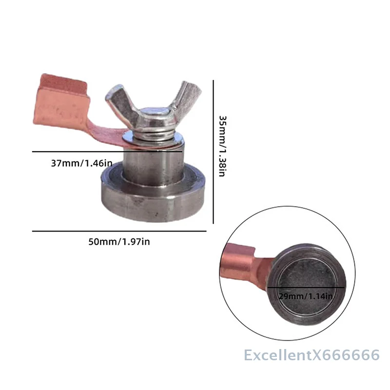 Robust Magnetic Welding Ground Clamp, Secure Grip Metal Surfaces for Welders