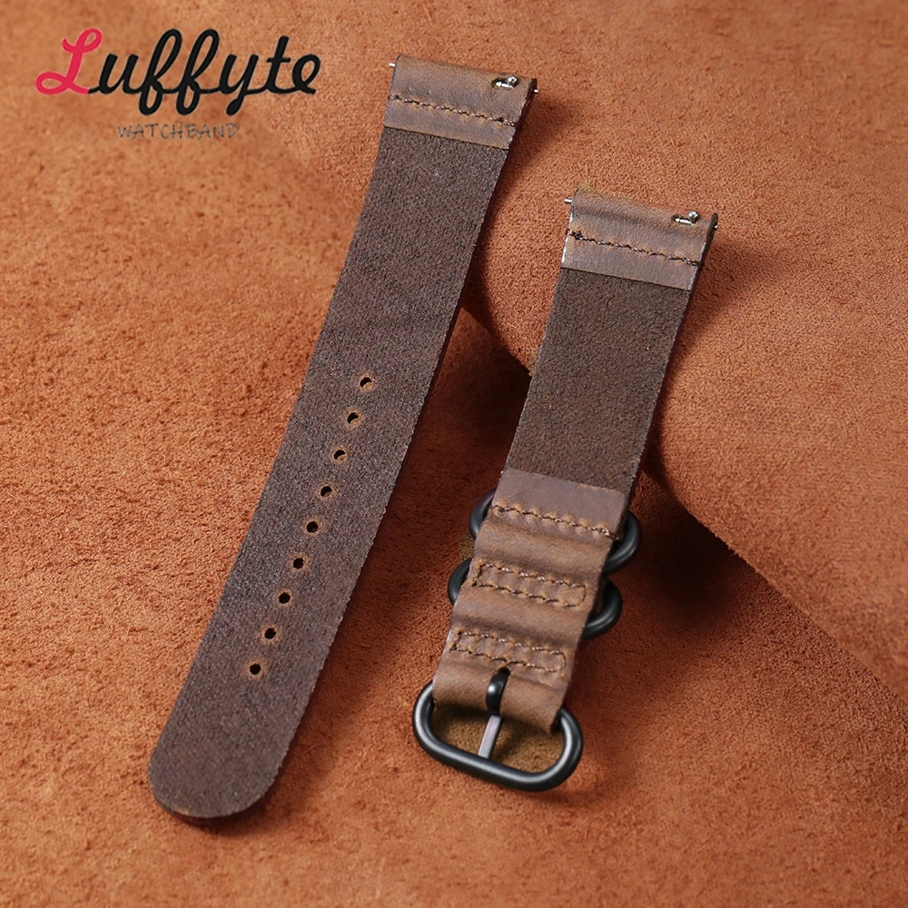 Confortável nova pulseira de couro de bezerro macio 20mm 22mm negócios casual pulseiras pulseira de substituição