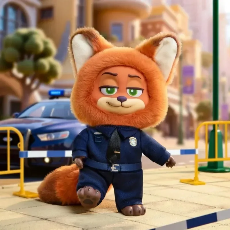 حقيقية Zootopia نيك جودي النمو رحلة سلسلة صندوق أعمى الفينيل أفخم دمية المفاتيح للحقائب صندوق غامض لعبة أطفال هدية عيد ميلاد #6