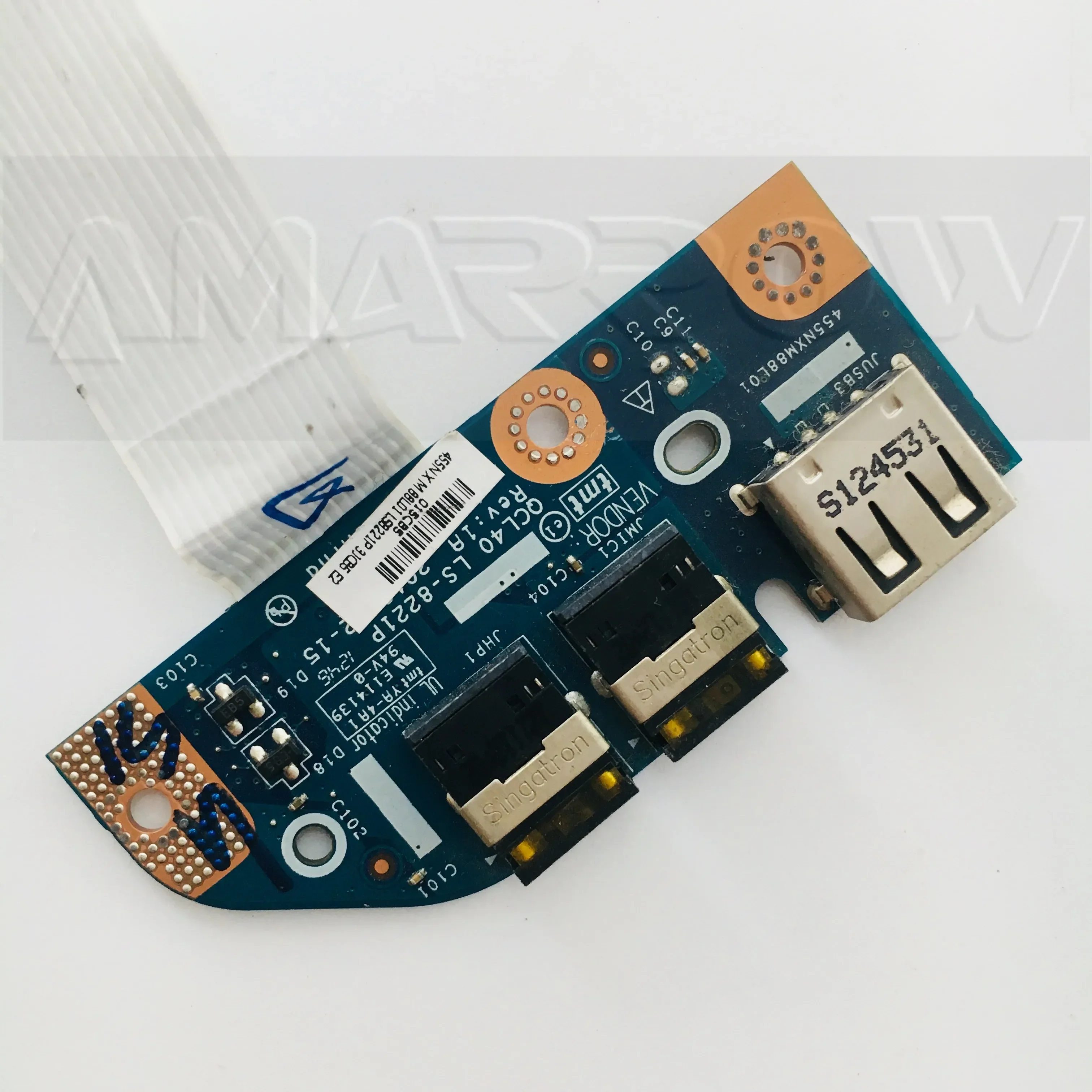 Placa original do USB para Asus, A45V, A85V, K45VD, R400V, K45VJ, K45VM, LS-8221P