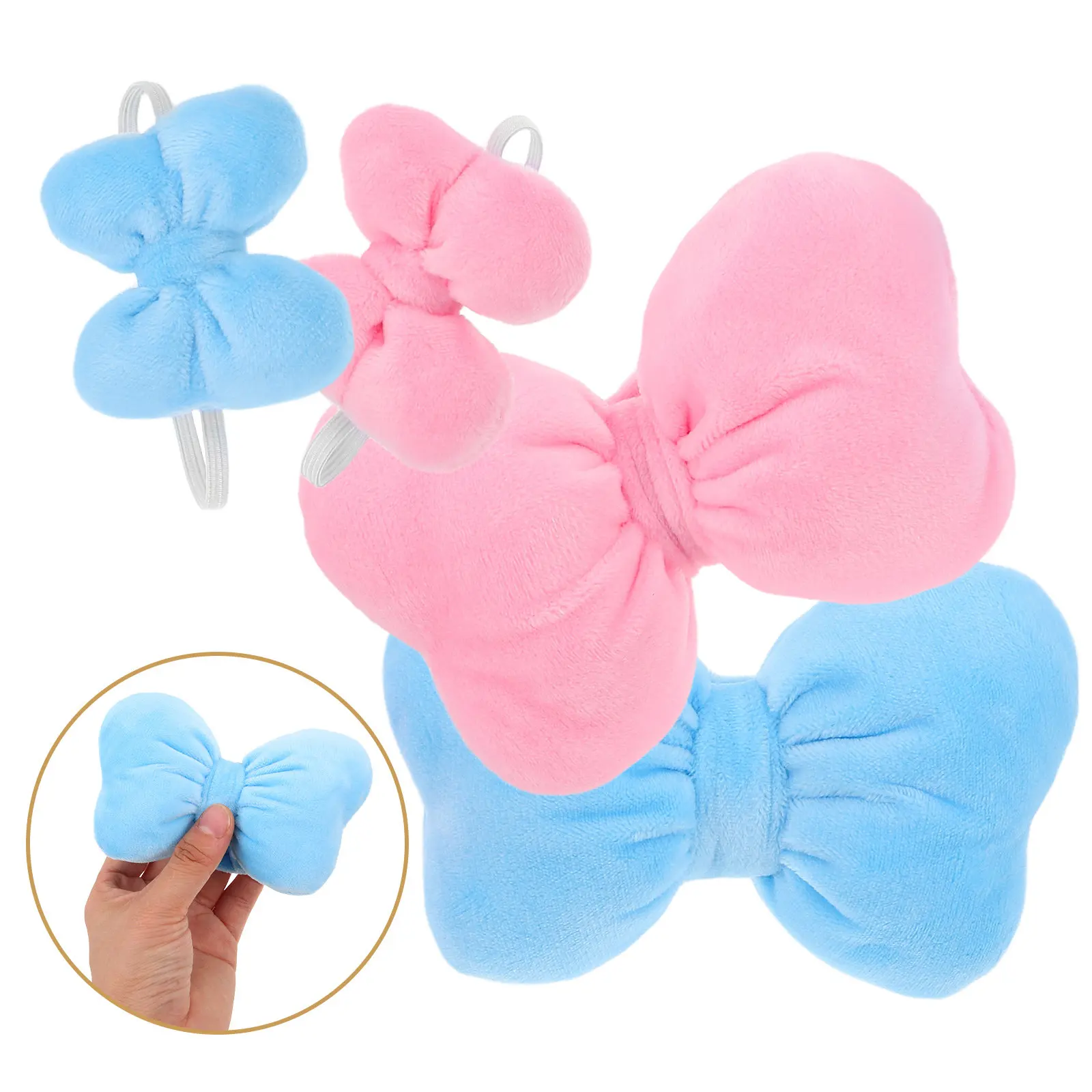 

2 комплекта креативных аксессуаров с бантиками для украшения гардероба, 17 см, мягкие материалы для галстуков и платьев