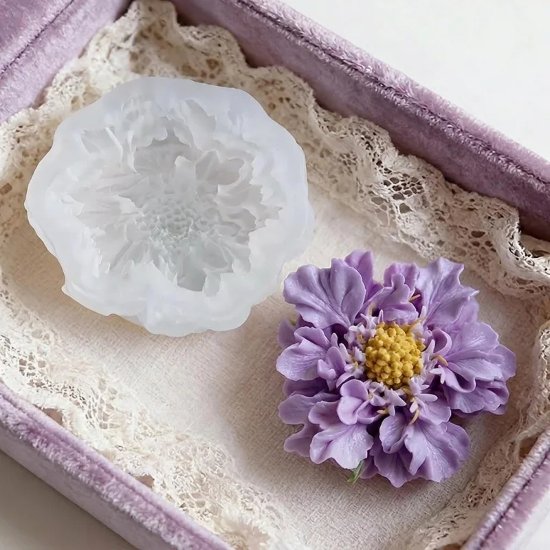 1 Dreamy Blue Potted Flower Silicone Mold，Applicablediy Artistic Candle，Handmade soap，Resin ornament，ins Feng Shui home decorati - view 2