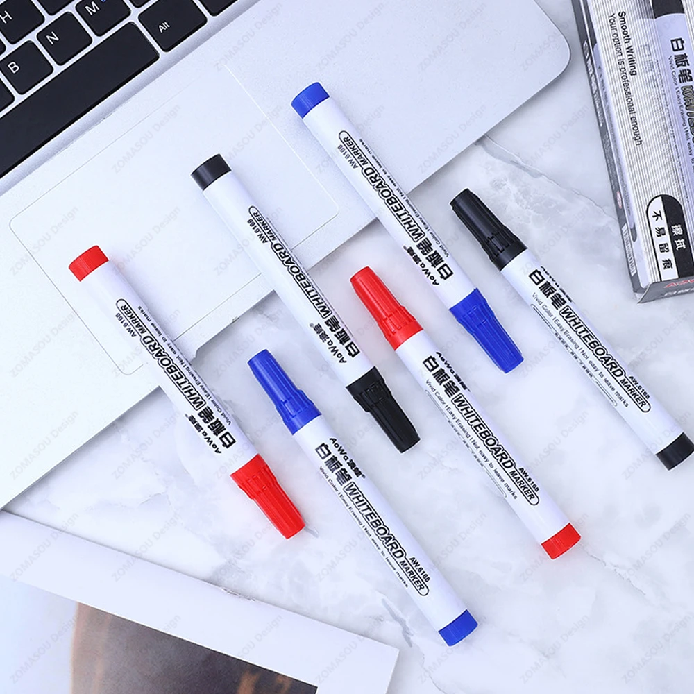 1–100 Stück löschbarer Whiteboard-Markierungsstift, Tafelmarker, Lehrkreide für Glas, Keramik, Büro, Schule, Kunstmarker, Schreibwaren – Detail 5